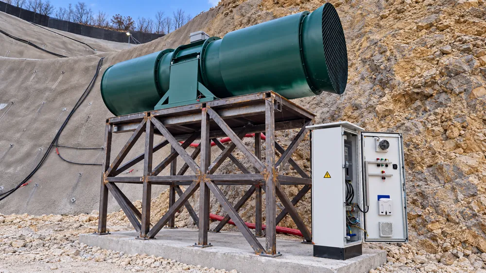 Tunnel ventilation control equipment