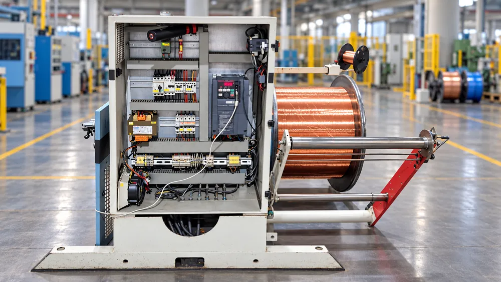 Tension control for wire winding